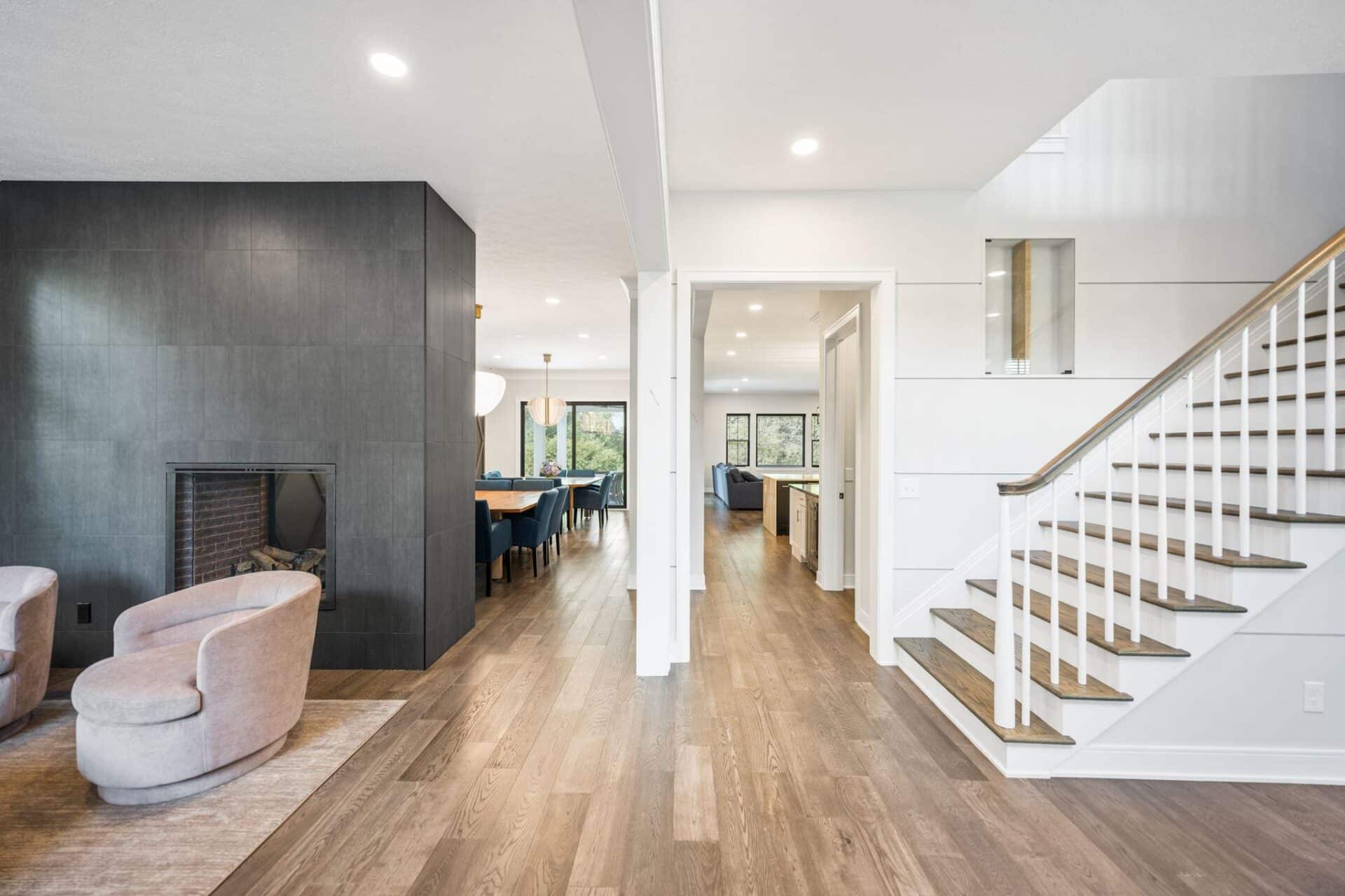 Interior sitting room of home in Beachwood Ohio