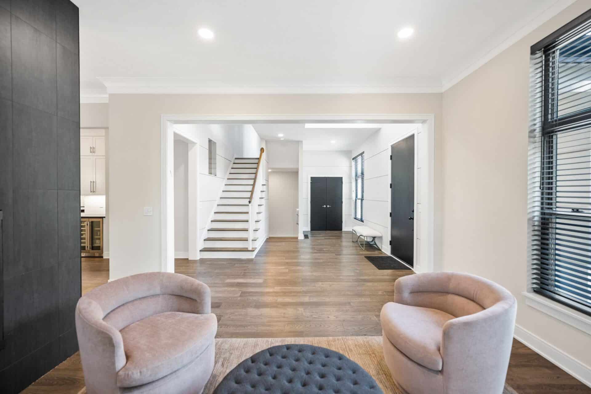 Interior sitting room of home in Beachwood Ohio