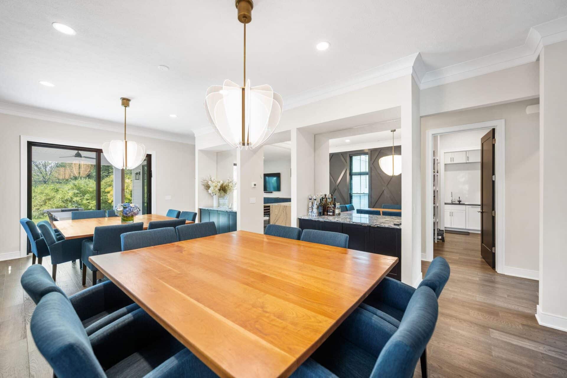 Interior dining room of home in Beachwood Ohio