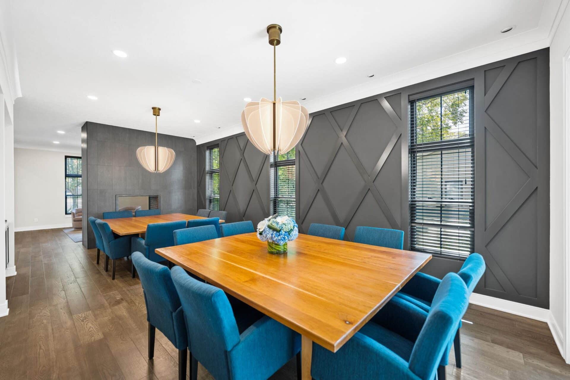 Interior dining room of home in Beachwood Ohio