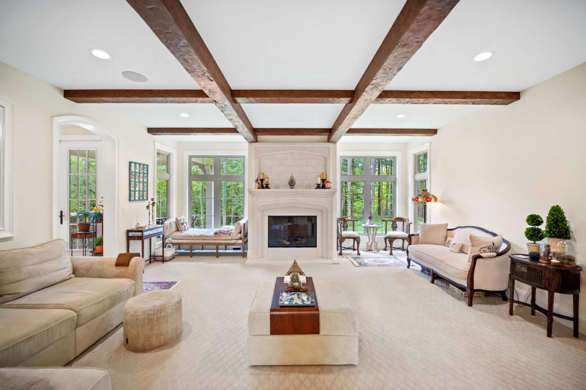 Interior living room in Moreland hills Ohio