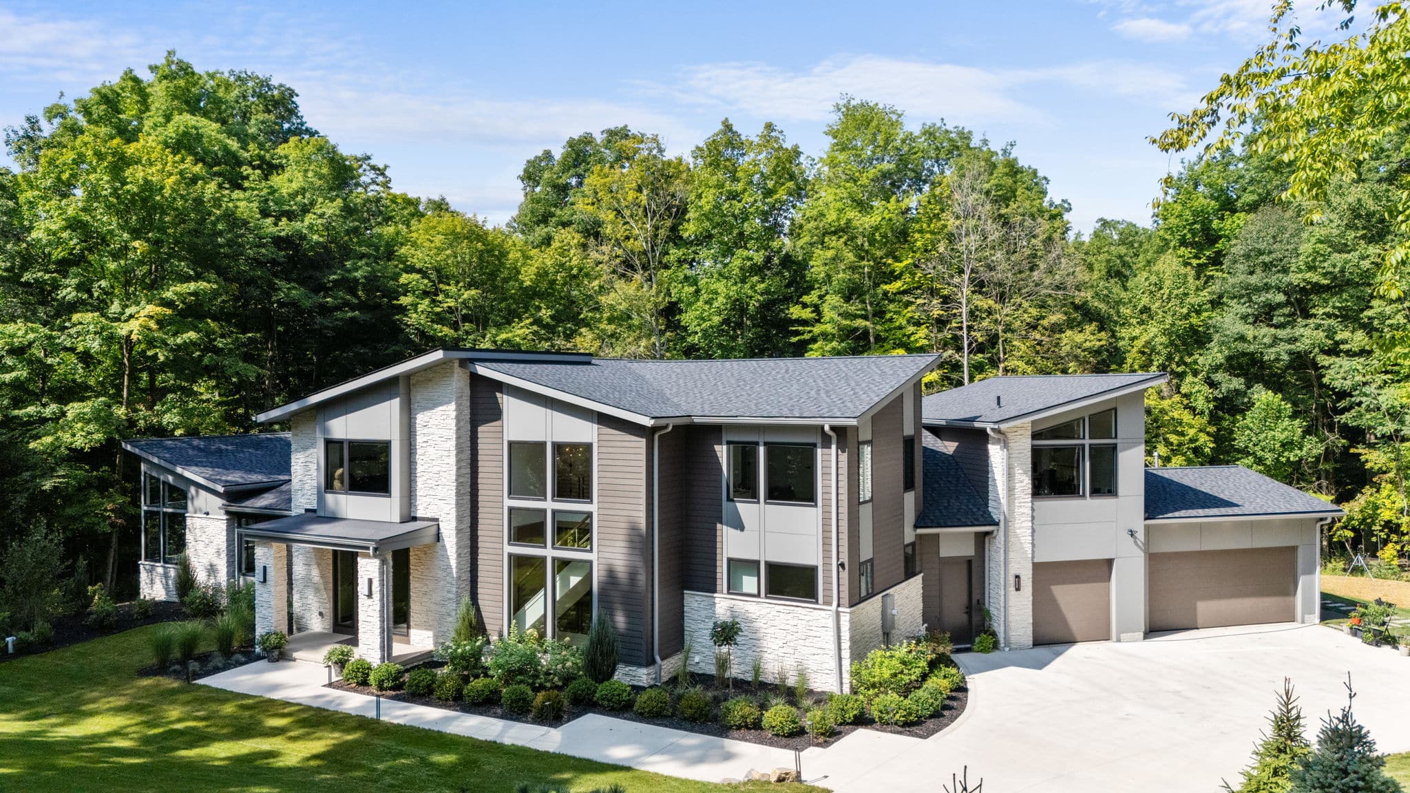 Exterior of modern home