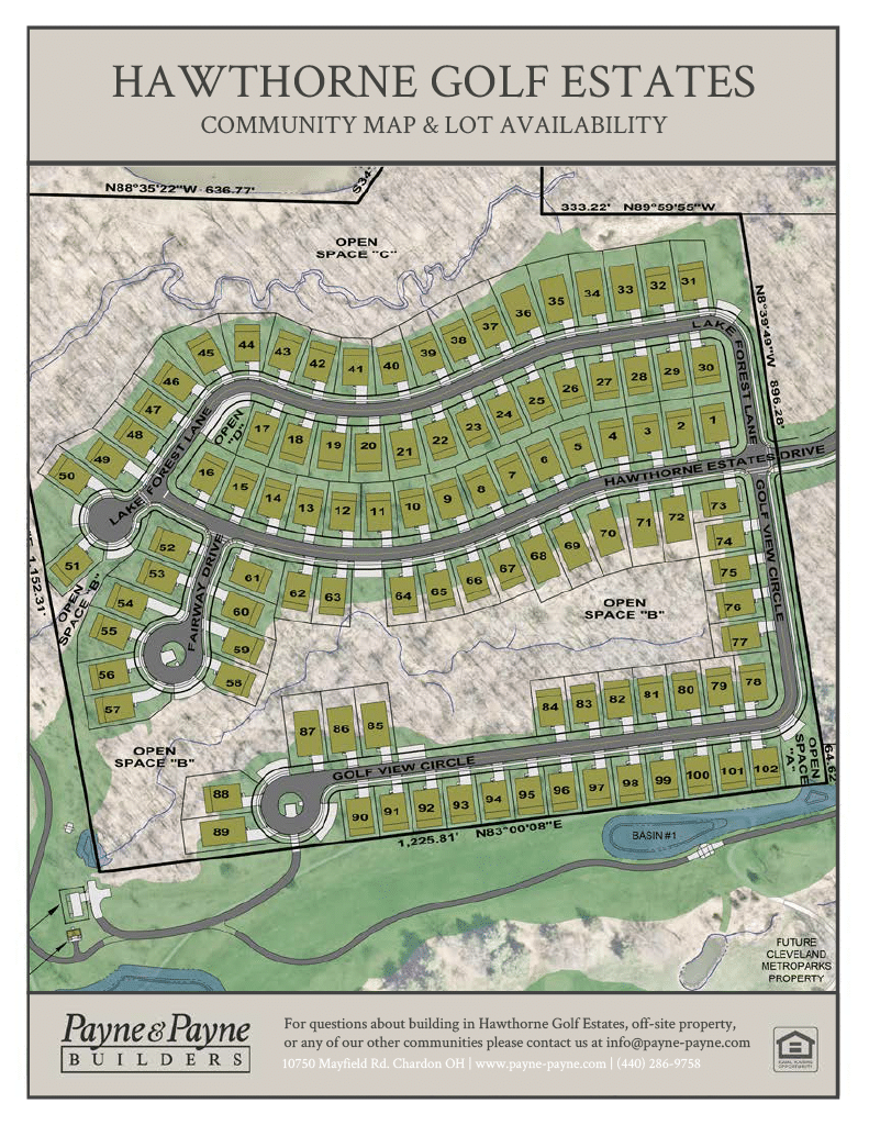 Hawthorne Golf Estates Map Barrington city map